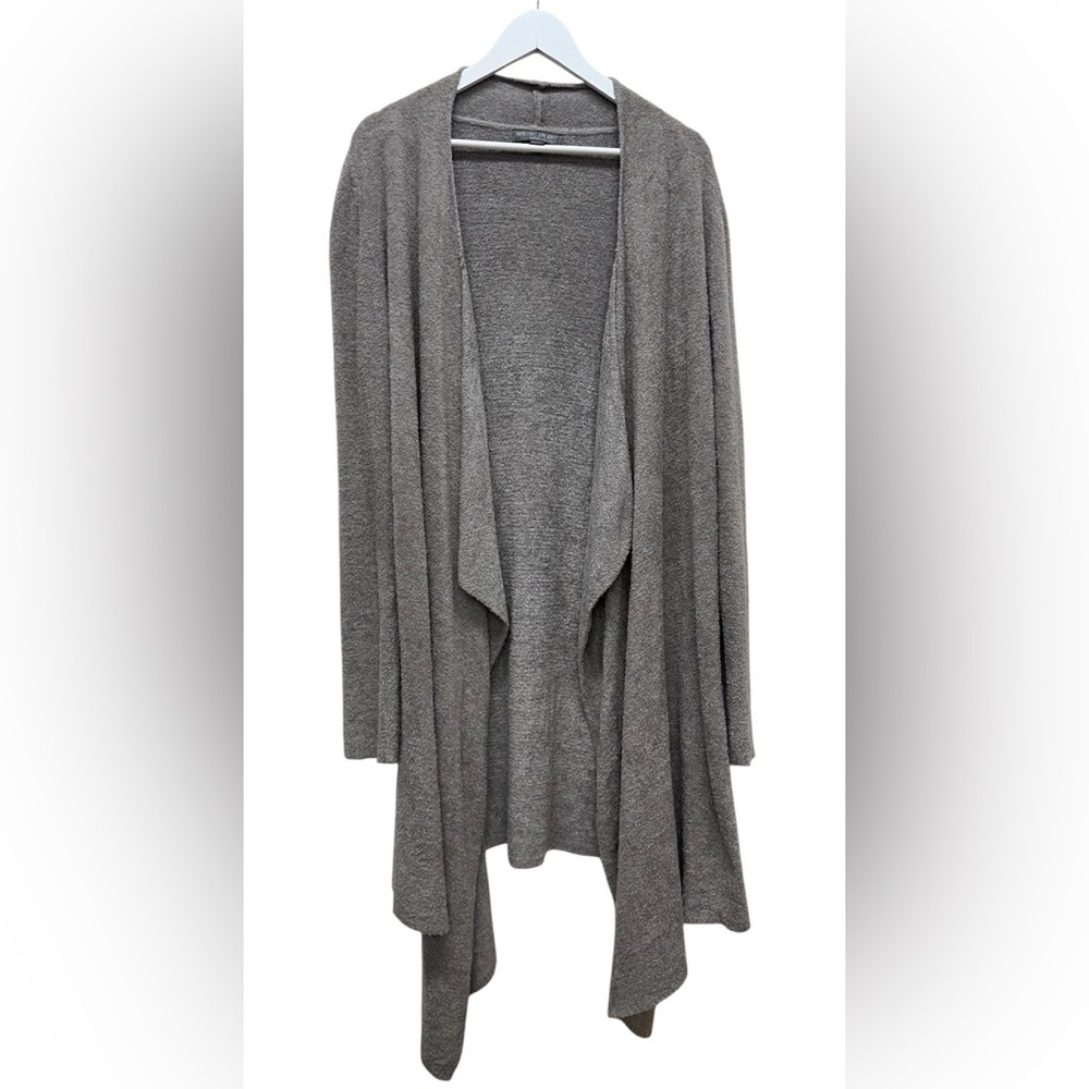 Barefoot Dreams Bamboo Chic Lite Island Wrap Sweater Size L-XL Taupe Robe 436
